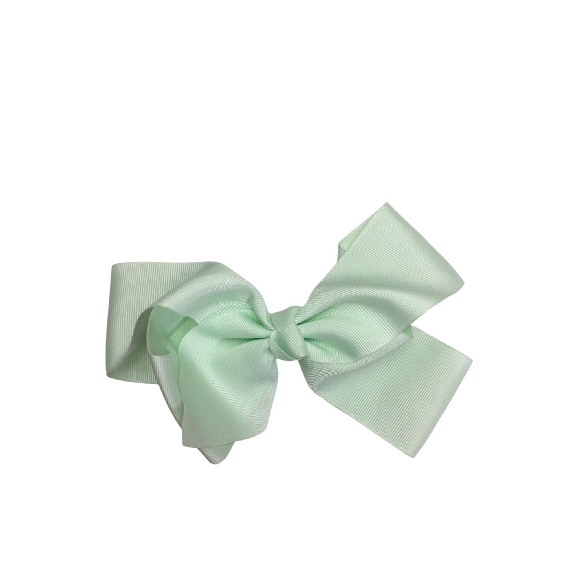 Mint Green Large Bow Clip - Emmy & Belle