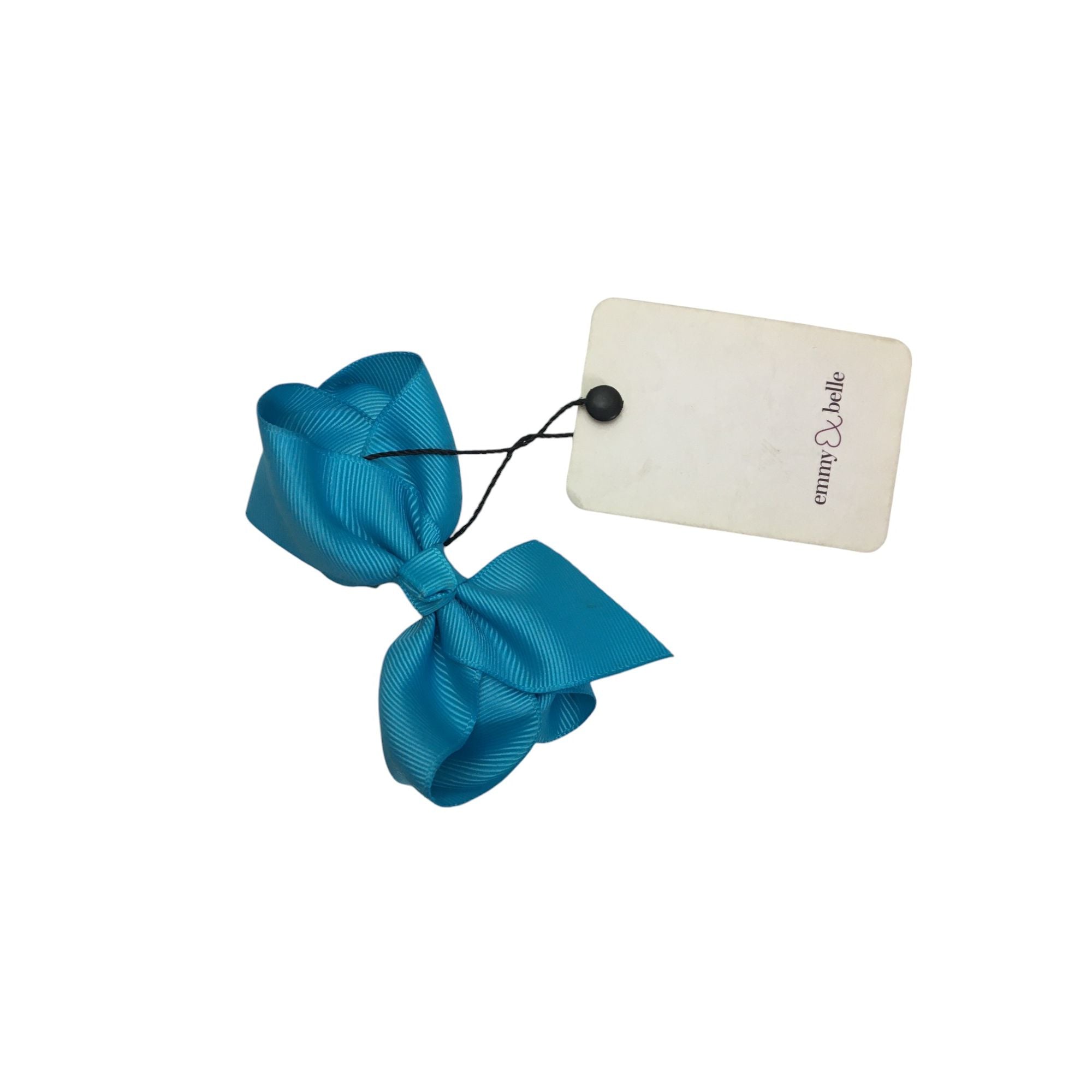 Aqua 3inch Bow Clip - Emmy & Belle