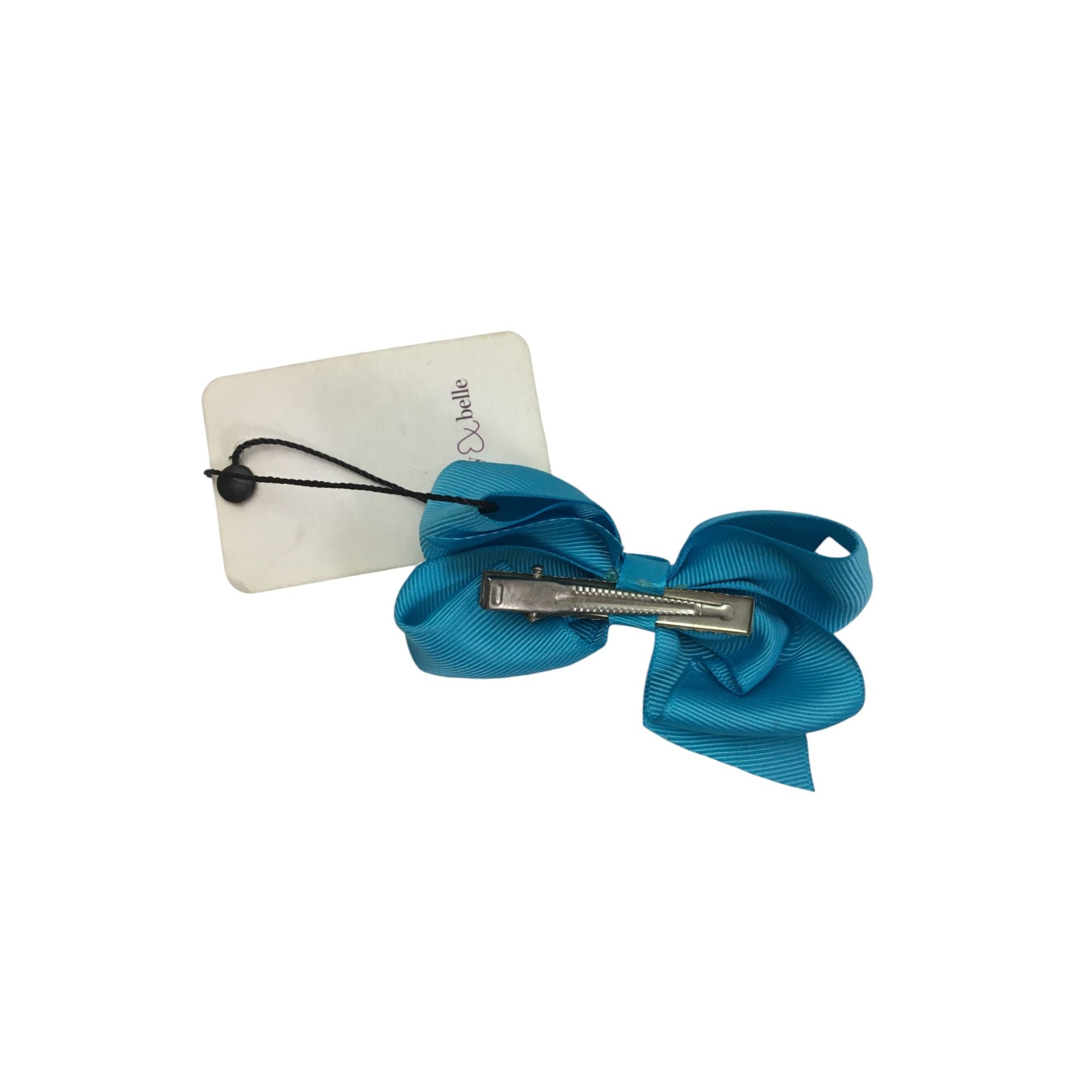 Aqua 3inch Bow Clip - Emmy & Belle