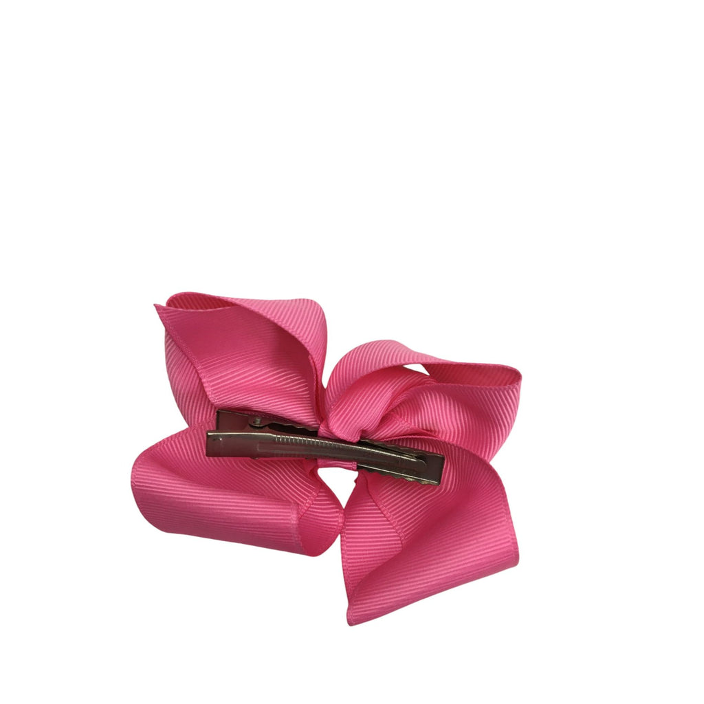 Cerise Pink 3inch Bow Clip - Emmy & Belle