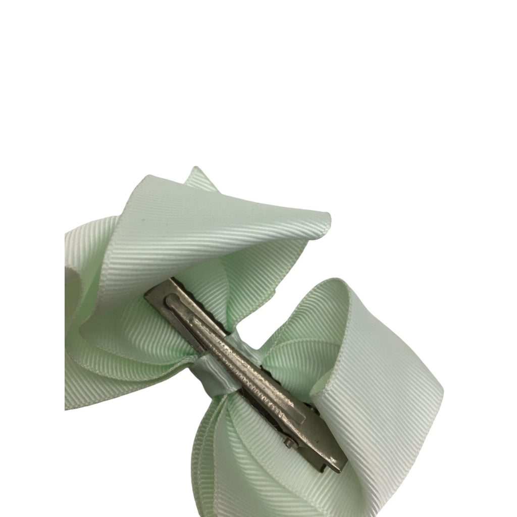 Mint Green 3inch Bow Clip - Emmy & Belle