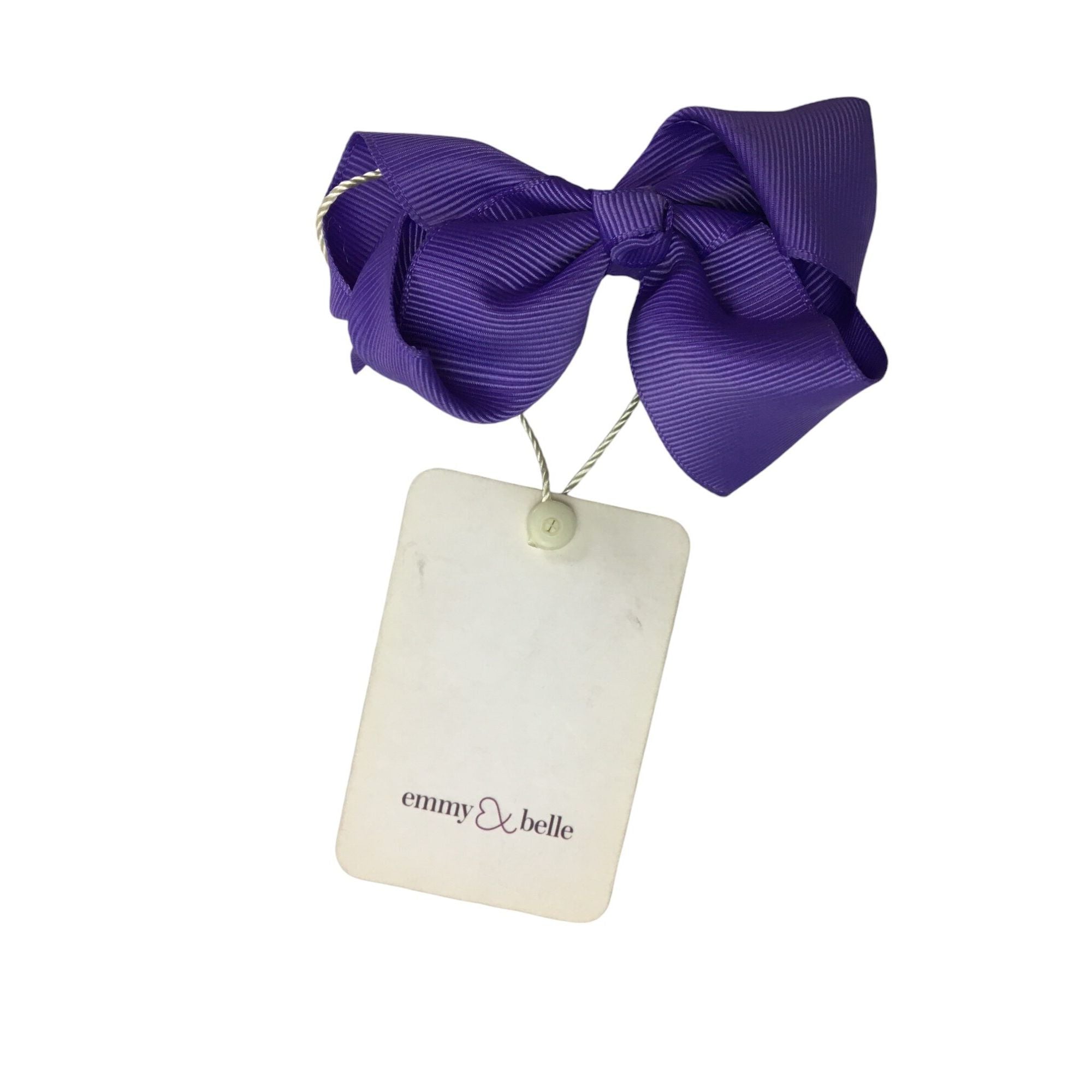 Purple 3inch Bow Clip - Emmy & Belle