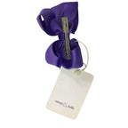 Purple 3inch Bow Clip - Emmy & Belle