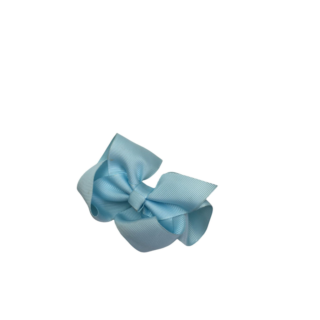 Light Blue Large Bow Clip - Emmy & Belle
