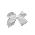 White Large Bow Clip - Emmy & Belle