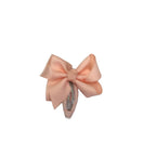 Light Coral Bow Snap Hair Clip - Emmy & Belle