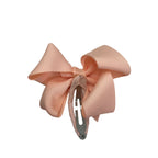 Light Coral Bow Snap Hair Clip - Emmy & Belle