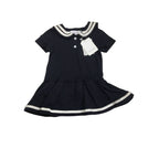9M Navy Blue Sailor Dress Romper  - Emmy & Belle