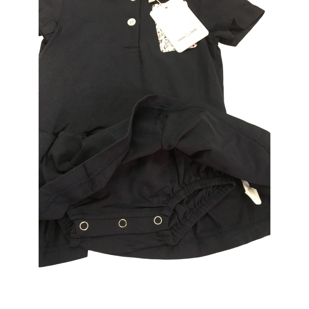 9M Navy Blue Sailor Dress Romper  - Emmy & Belle