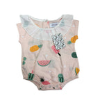3M Pale Pink Pastel Collard Fruit Romper - Emmy & Belle