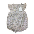12M Pink & White Poppy Floral Romper - Emmy & Belle