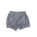 3-6M Light Blue & White Cuffed Bloomer Shorts - Emmy & Belle