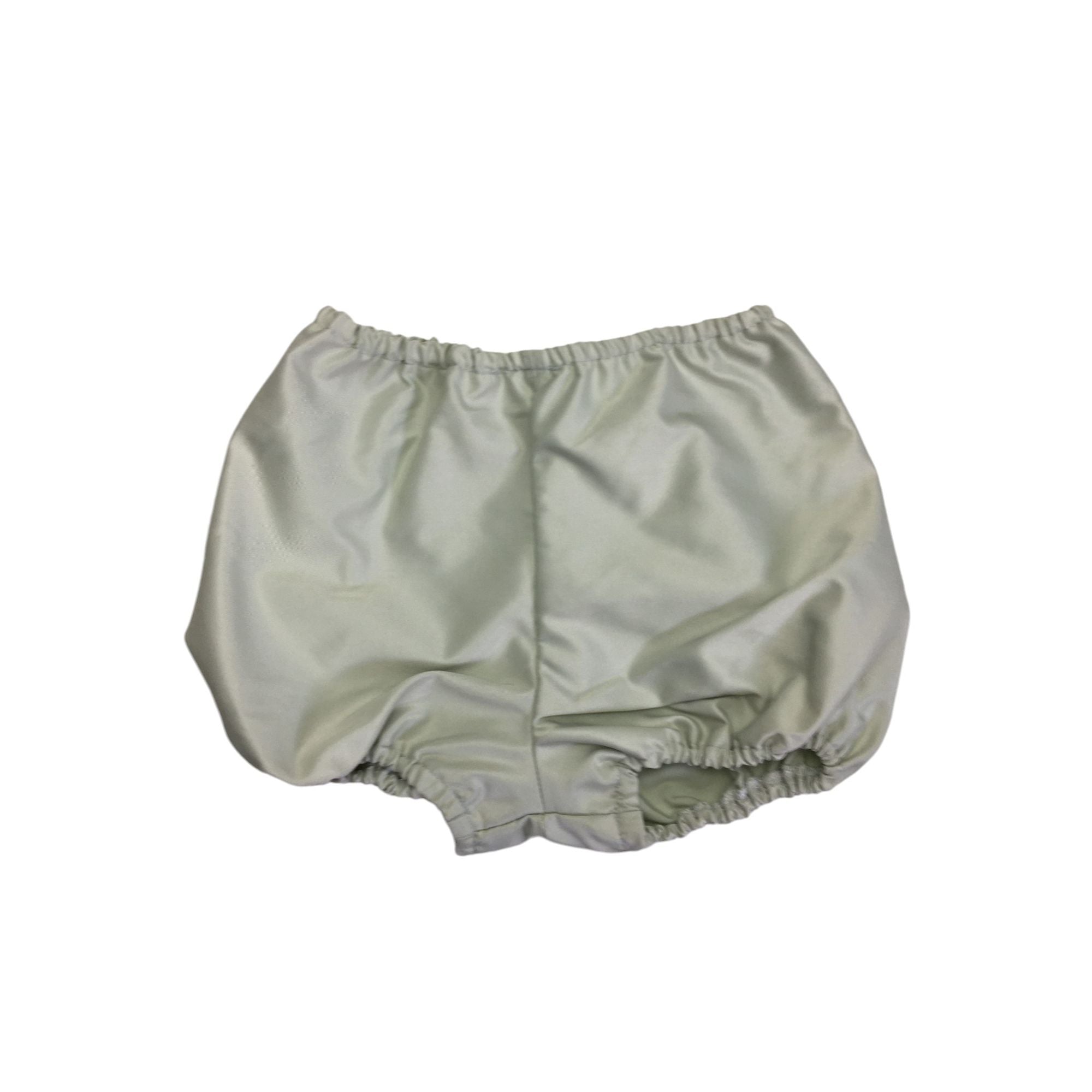 6-12M Mint Green Satin Bloomer Shorts - Emmy & Belle