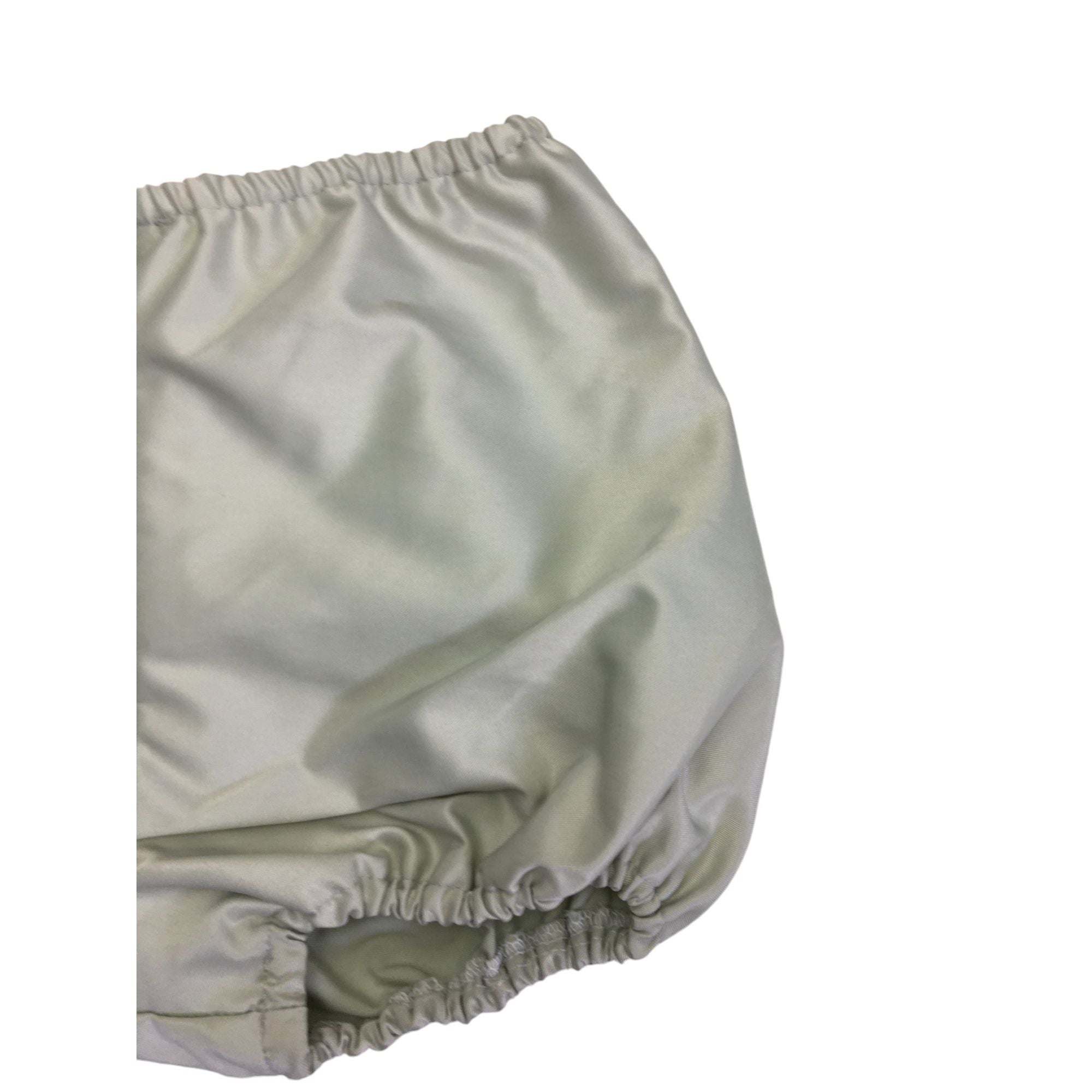 6-12M Mint Green Satin Bloomer Shorts - Emmy & Belle