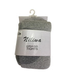 6-12M Light Grey Knit Stockings & Purple Knee - Emmy & Belle