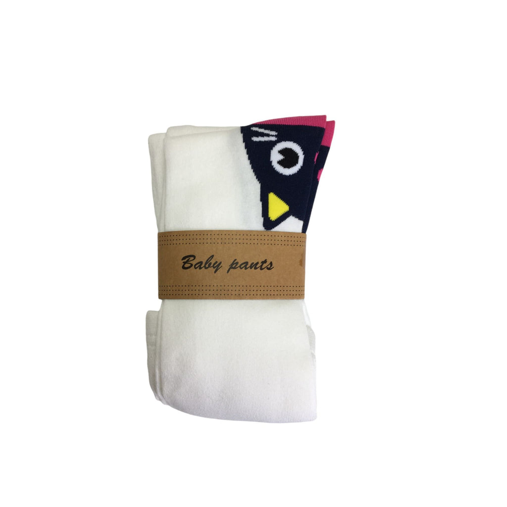 2-3Y Cream Cat Heel-toe Stockings - Emmy & Belle