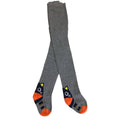 2-3Y Grey & Orange Cat Heel-toe Stockings - Emmy & Belle