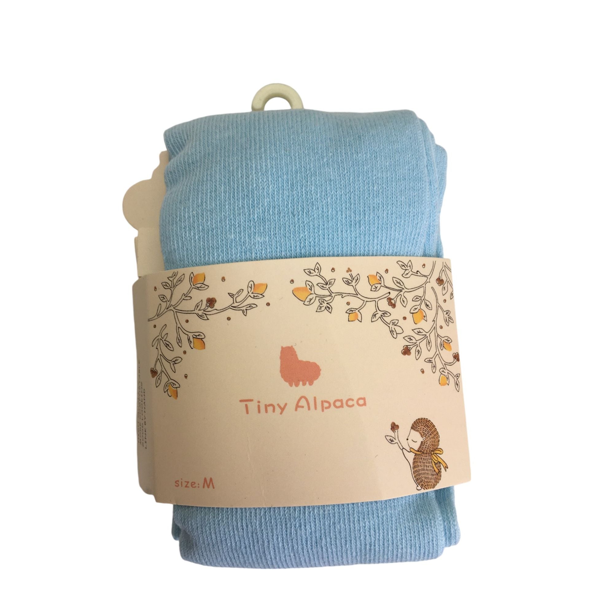 0-12M Light Blue Cotton Knit Stockings - Emmy & Belle