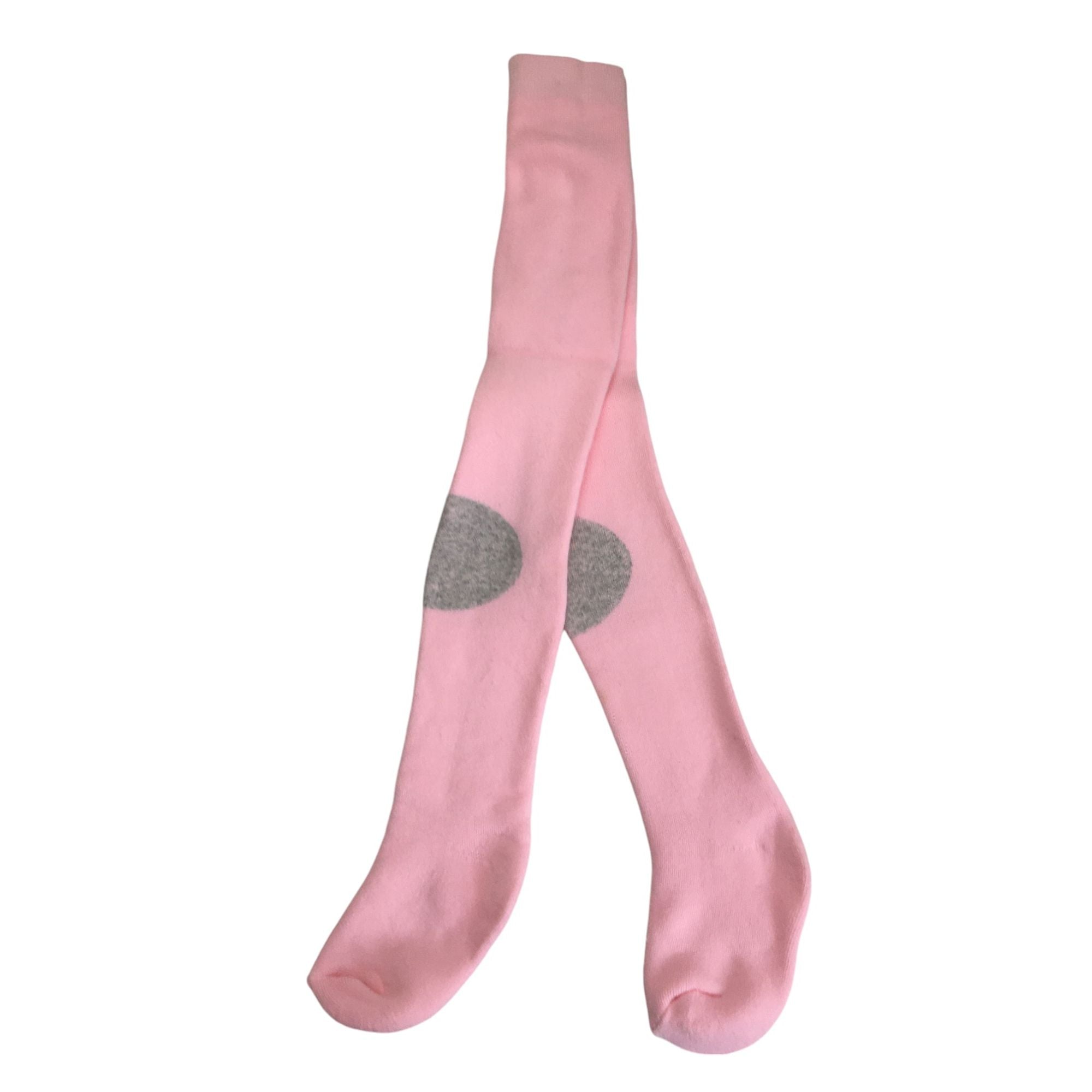 6-12M Pink Knit Cotton Rich Baby Tights - Emmy & Belle
