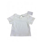 6-12M Cream Scalloped Peter Pan Collar Top - Emmy & Belle