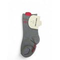 12-30M Grey & Pink Cat Detail Non-Slip Sock - Emmy & Belle