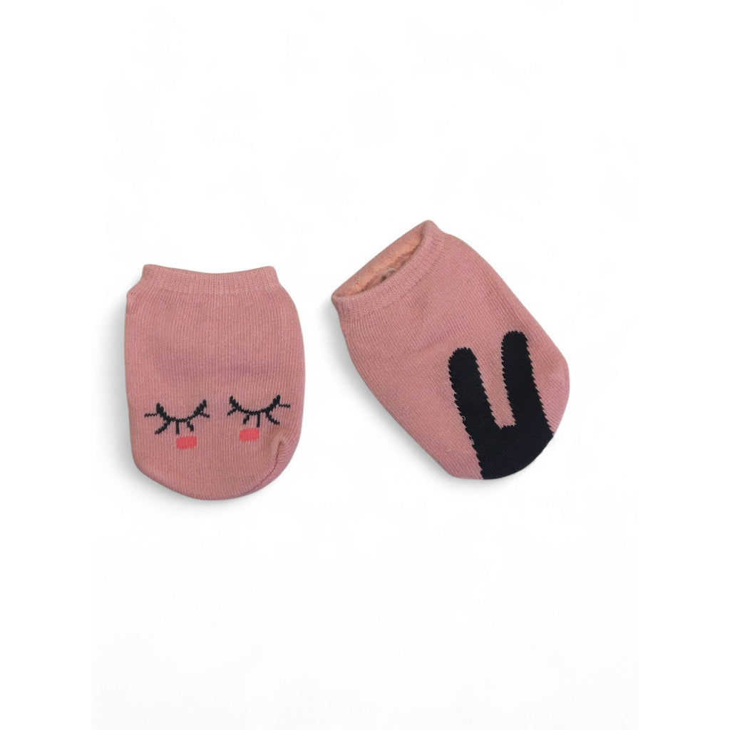 0-24M Pink Bunny Ankle Socks - Emmy & Belle