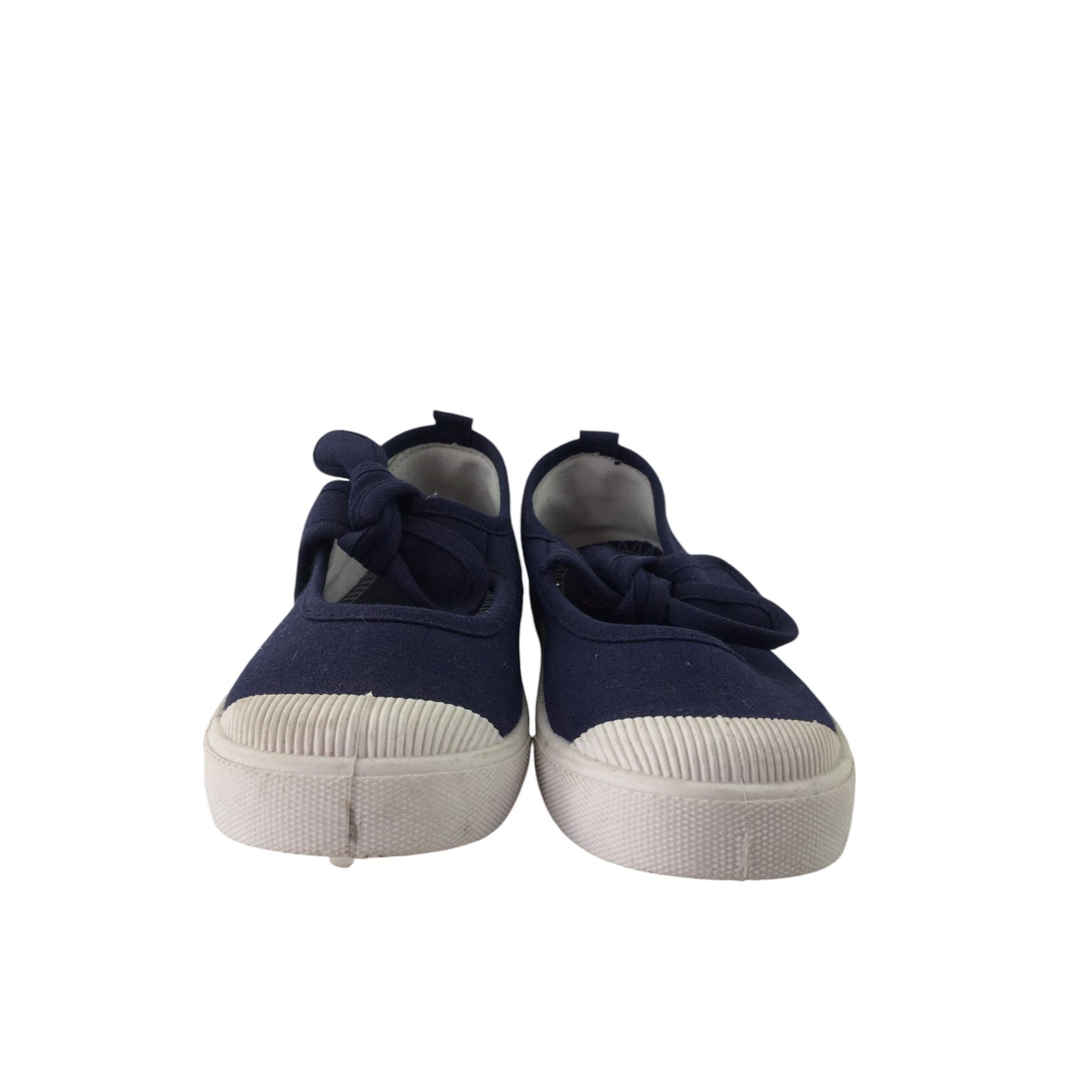 Size 13 Navy Blue Canvas Mary Jane Shoes - Emmy & Belle
