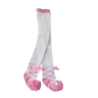 12-18M White & Pink Ballerina Knit Stockings - Emmy & Belle