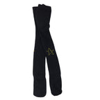 4-7Y Black & Gold Star Knit Stockings - Emmy & Belle