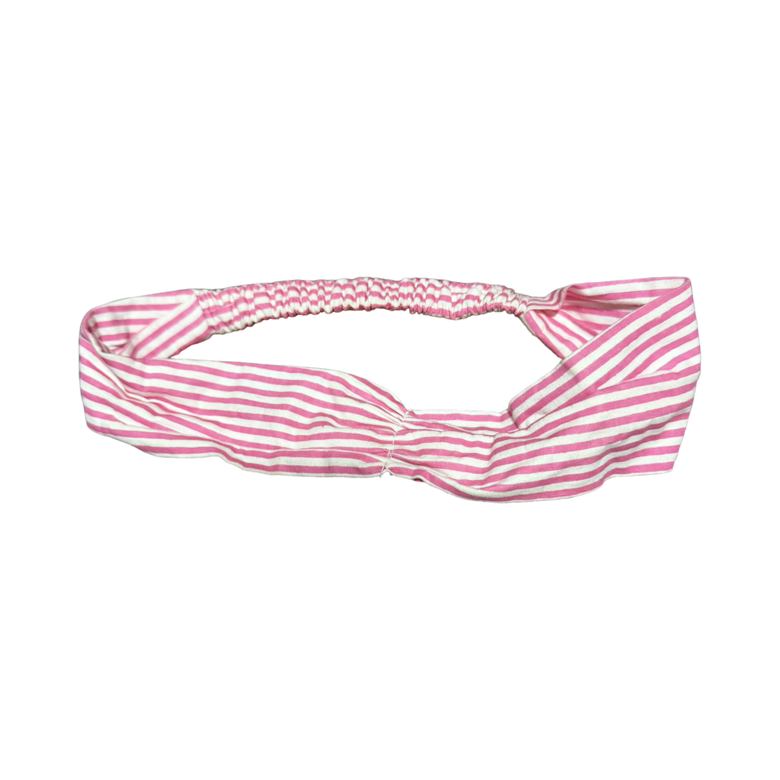 18-24M White & Pink striped headband