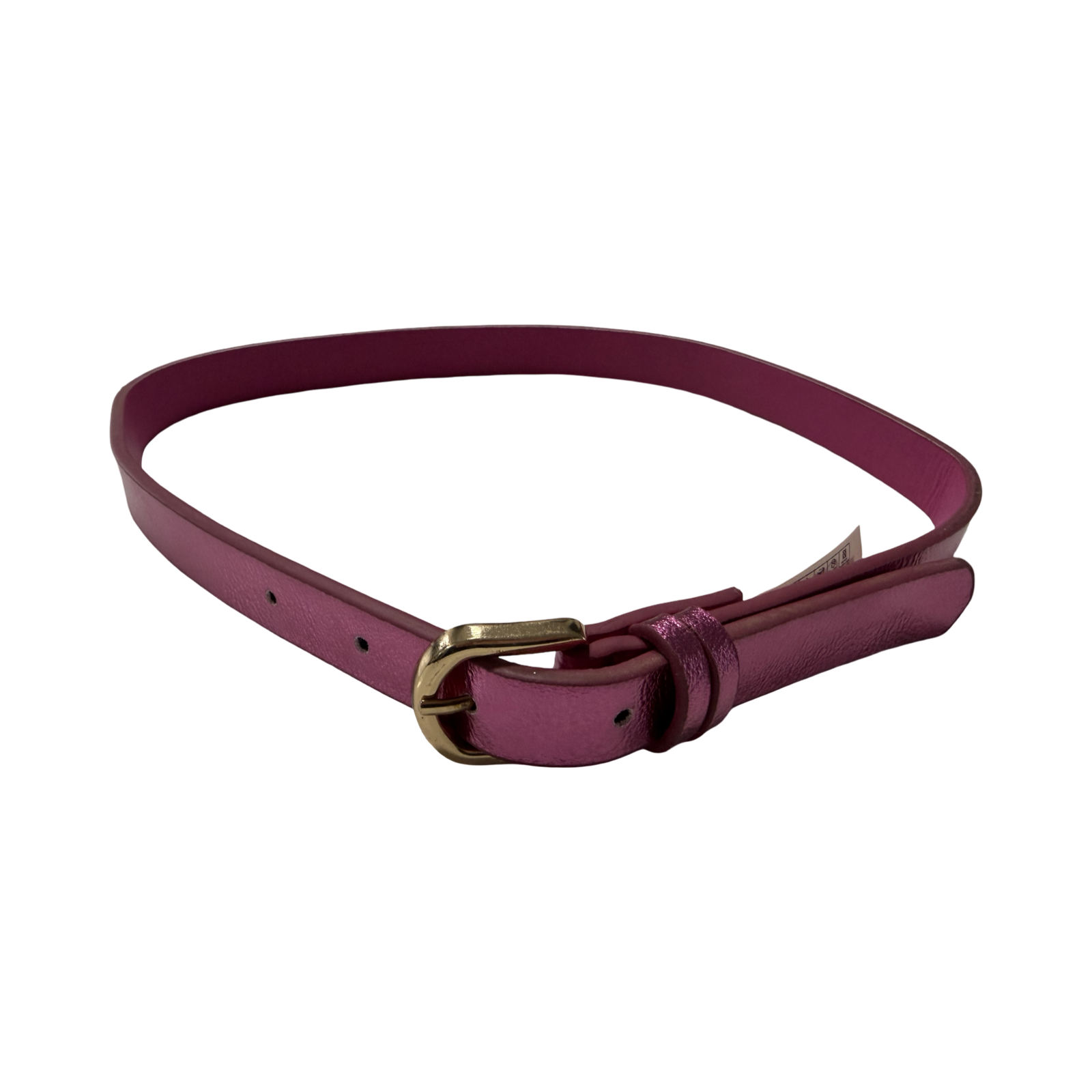 S/M Girls pink metallic belt