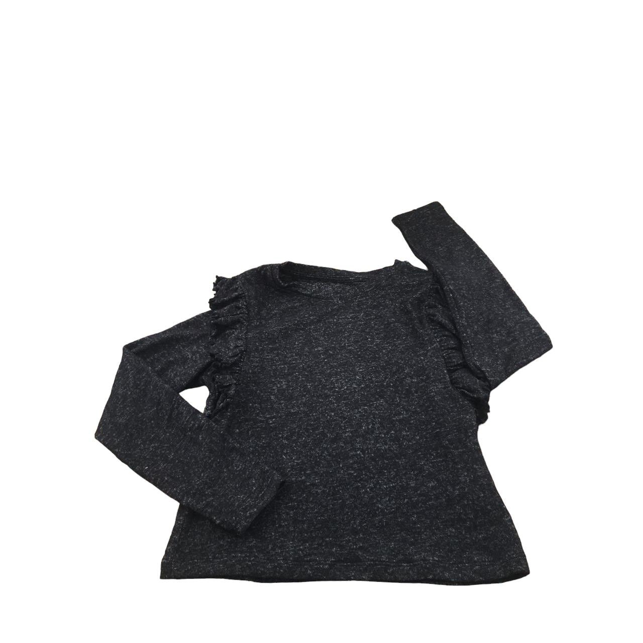 11Y Dark Grey Melange Soft Knit Sweater - (& US)