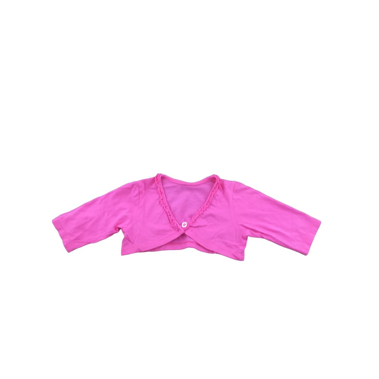 3-6M Pink Cotton Bolero - Woolworths