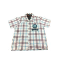 4Y White, Blue & Maroon Plaid Button Shirt - Tholokko