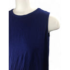 Large - Blue Sleeveless Maternity Top - Cherry Melon