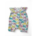 0-3M White Pastel Crab Snap Romper - Tiny Tots
