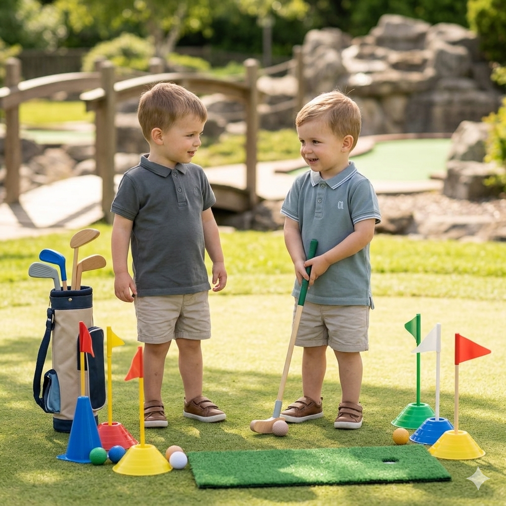 1-2Y 2pc Sage green golfers - Country Road