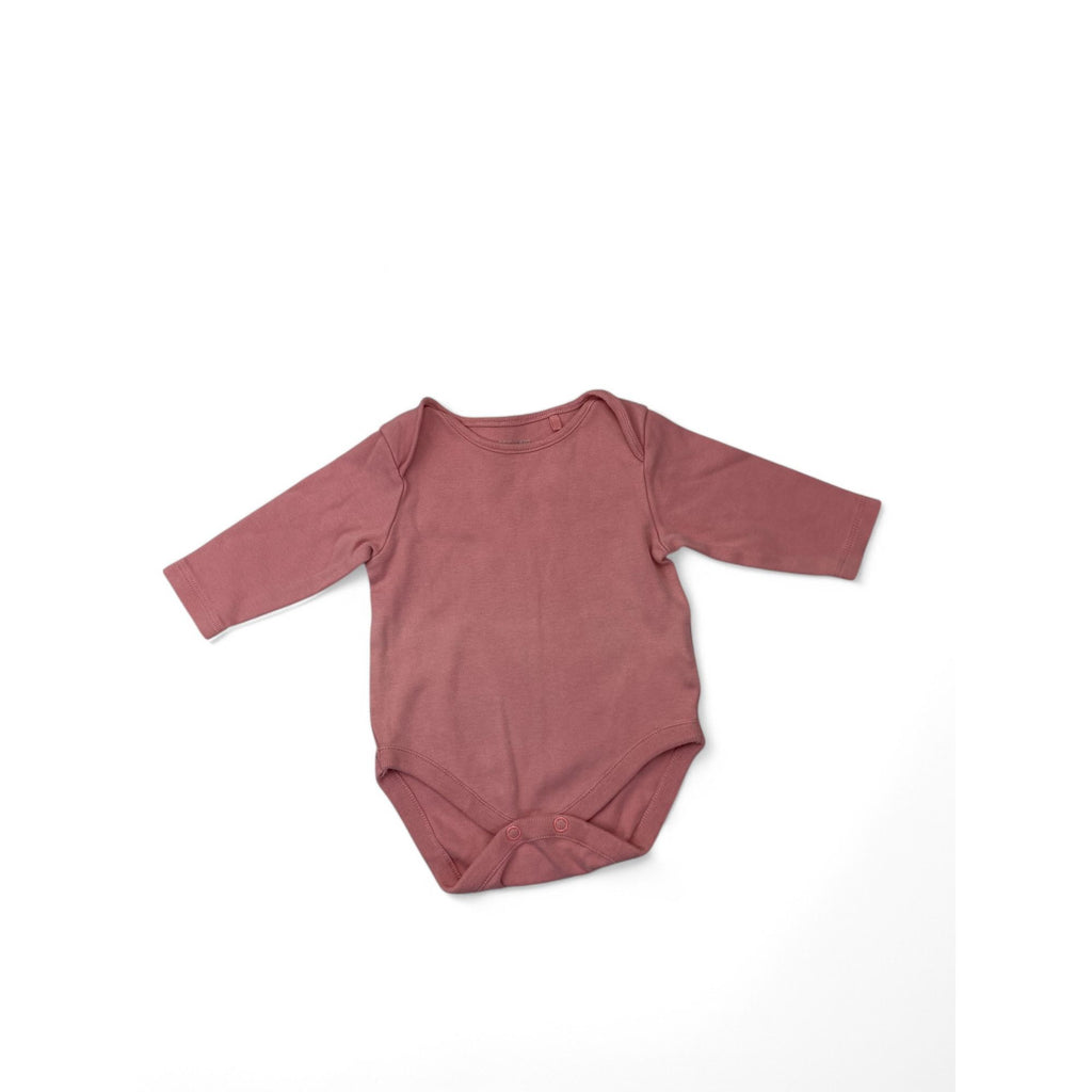0-3M Coral Long Sleeve Bodysuit - Next
