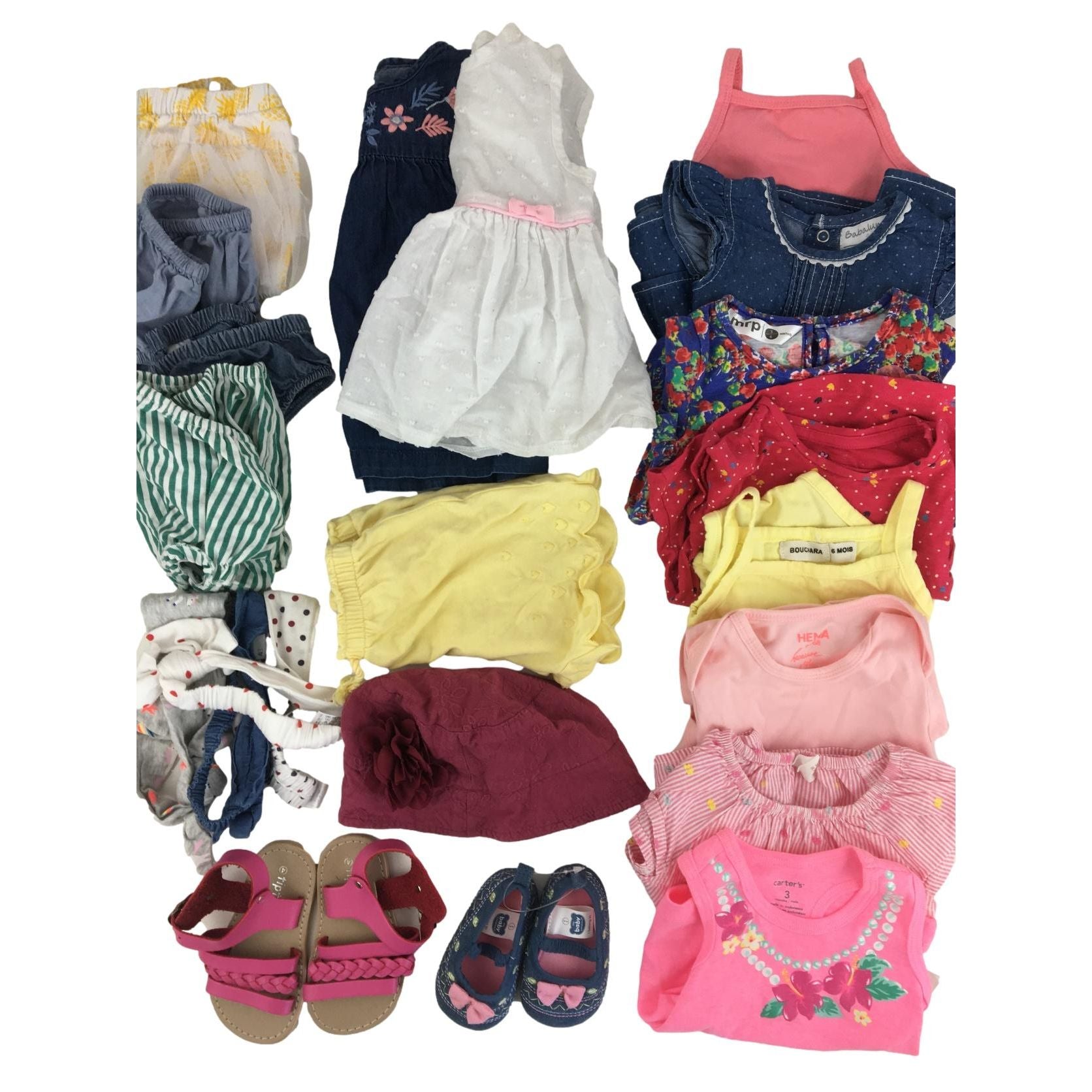 0-6M Girls Summer 22-Piece Bundle