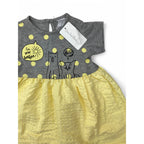 3-6M Grey & Yellow T Shirt Dress - OneTwoThree