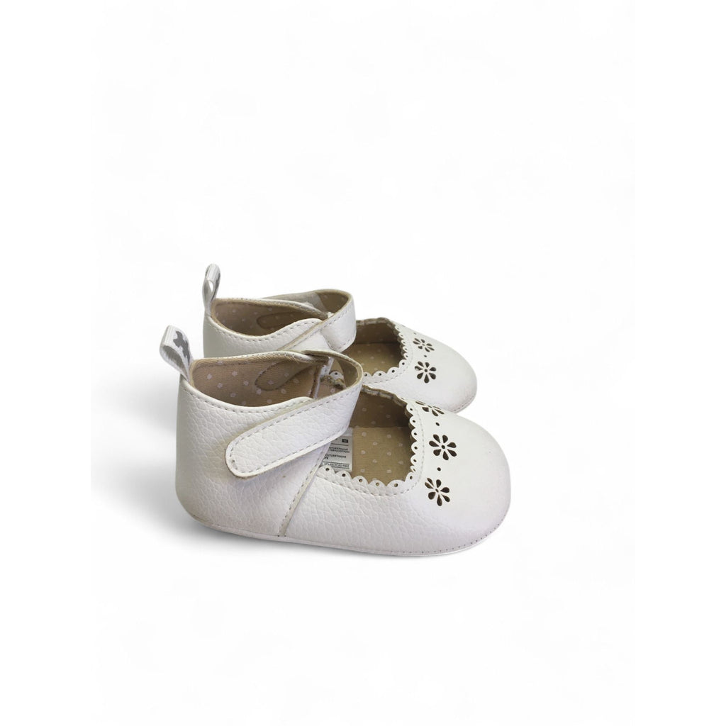 Size 0 - White Pleather Soft Sole Mary Janes - Woolworths