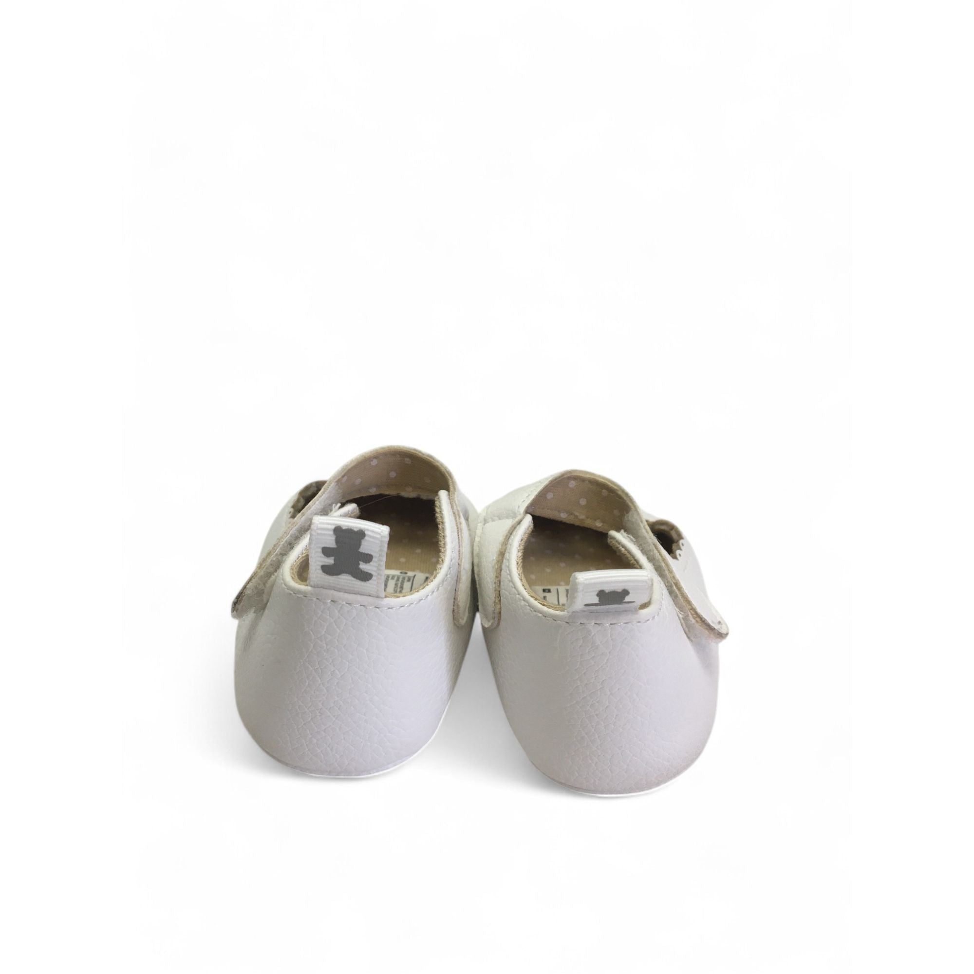 Size 0 - White Pleather Soft Sole Mary Janes - Woolworths