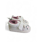 Size 2 - Light Grey & Mauve Fleece Lined Soft Sole Sneaker - Woolworths