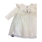 6-12M Cream & Gold Butterfly Tulle Dress - Woolworths