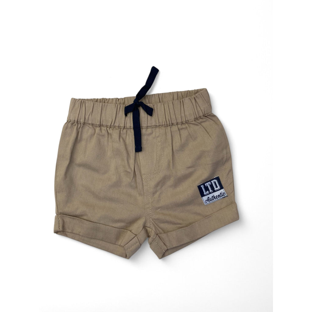 0-3M Beige Chino Shorts - LTD