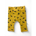 Newborn Yellow & Grey Swatch Cuffed Leggings - Woolworths
