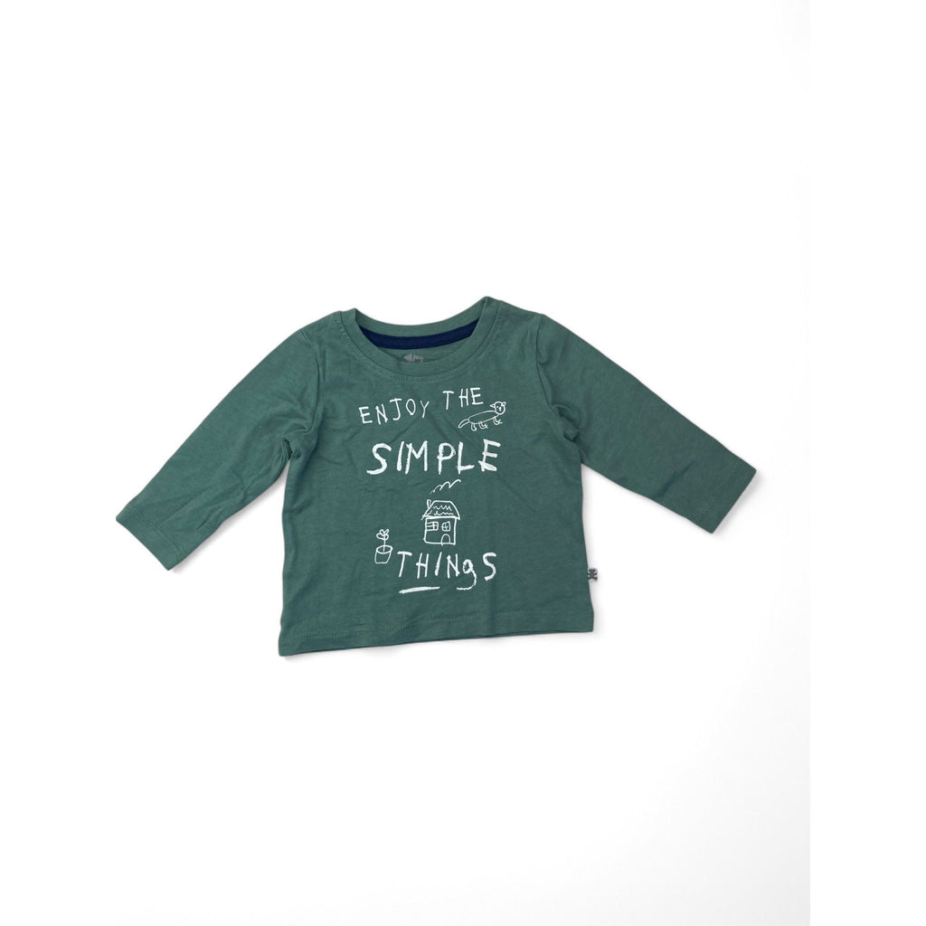 1-3M Sage Green Long Sleeve T Shirt - Woolworths