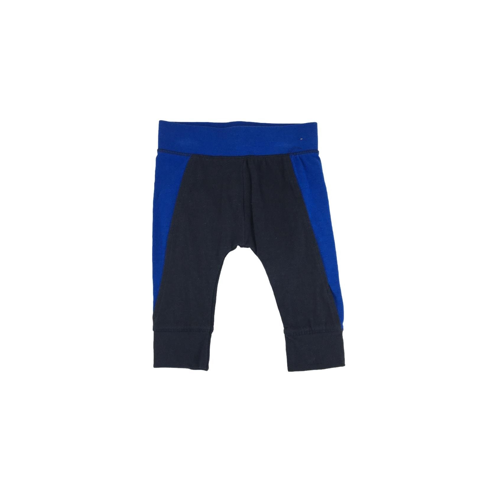 3-6M Grey & Blue Panel Leggings - Cotton On