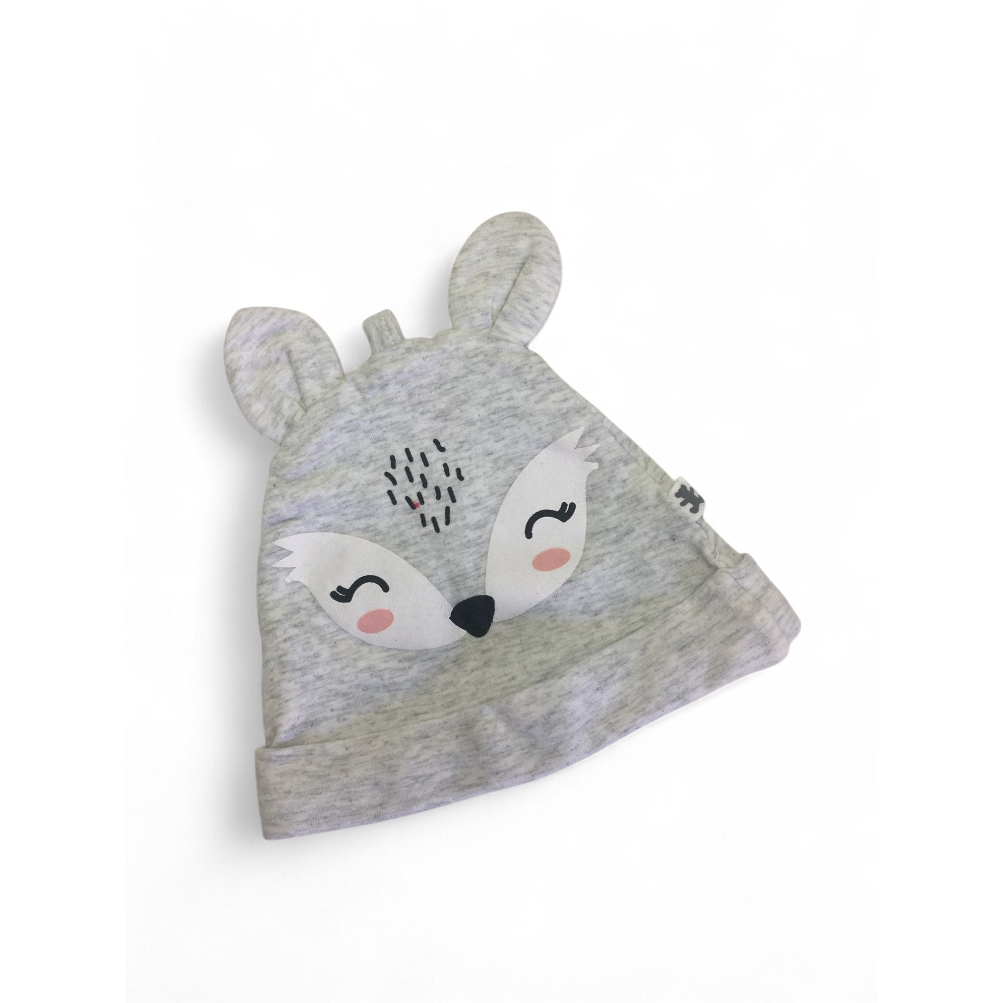 1-3M Grey Fox Ear Beanie - Woolworths