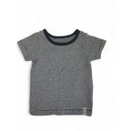 0-3M Navy Blue & White Stripe T Shirt - Cotton On